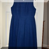 H51. Adam Lippes blue sleeveless sheath dress. - $150 